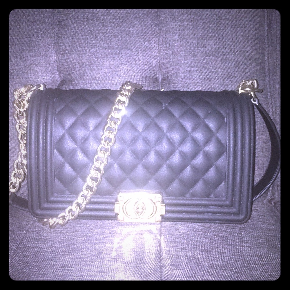 Jelly Quilted Chanel Like Crossbody Handbag